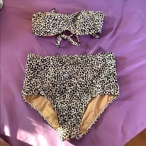 Old Navy, high waisted, two piece swim suit